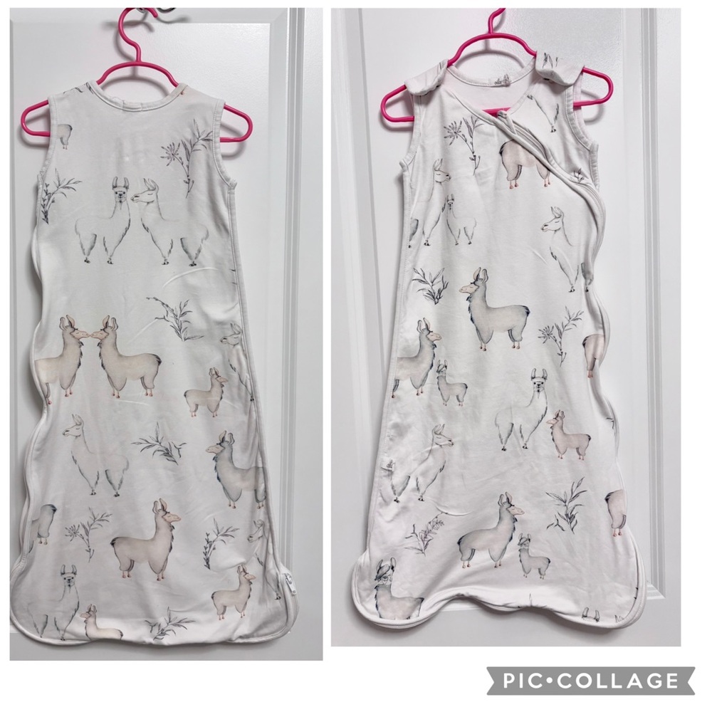OILO BABY LLAMA COTTON JERSEY WEARABLE BLANKET SLEEPING SACK